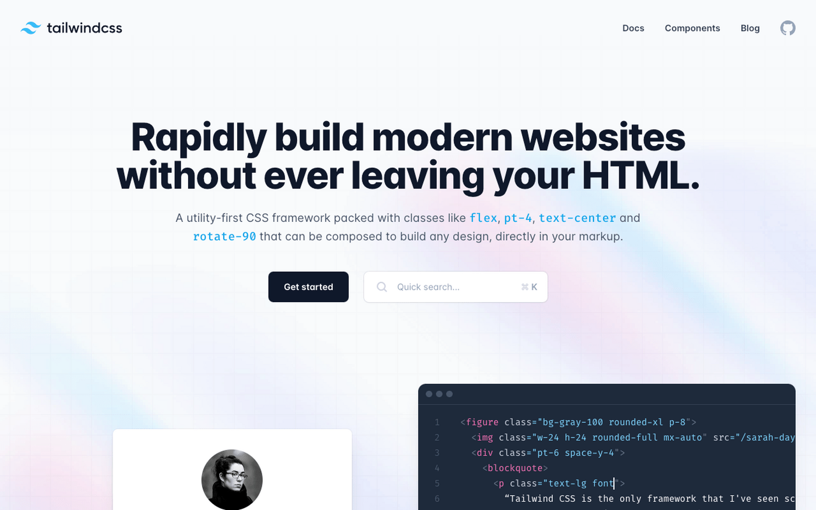 TailwindCSS — SOTD: 09.12.21 | Best Website Gallery