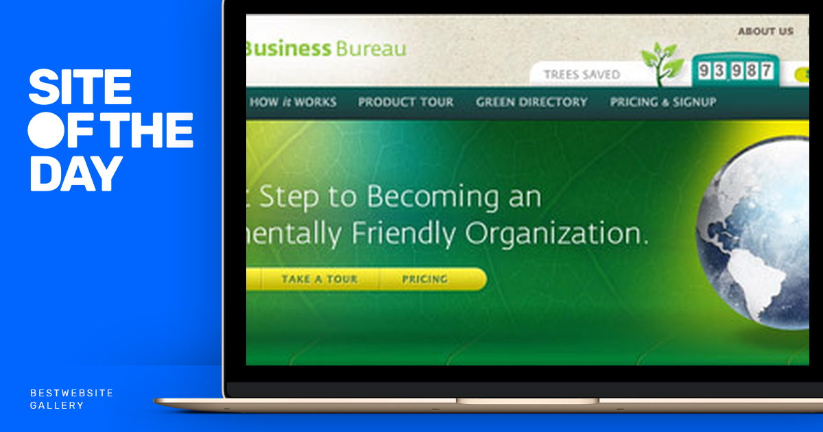 Green Business Bureau — SOTD 16.08.09 Best site Gallery