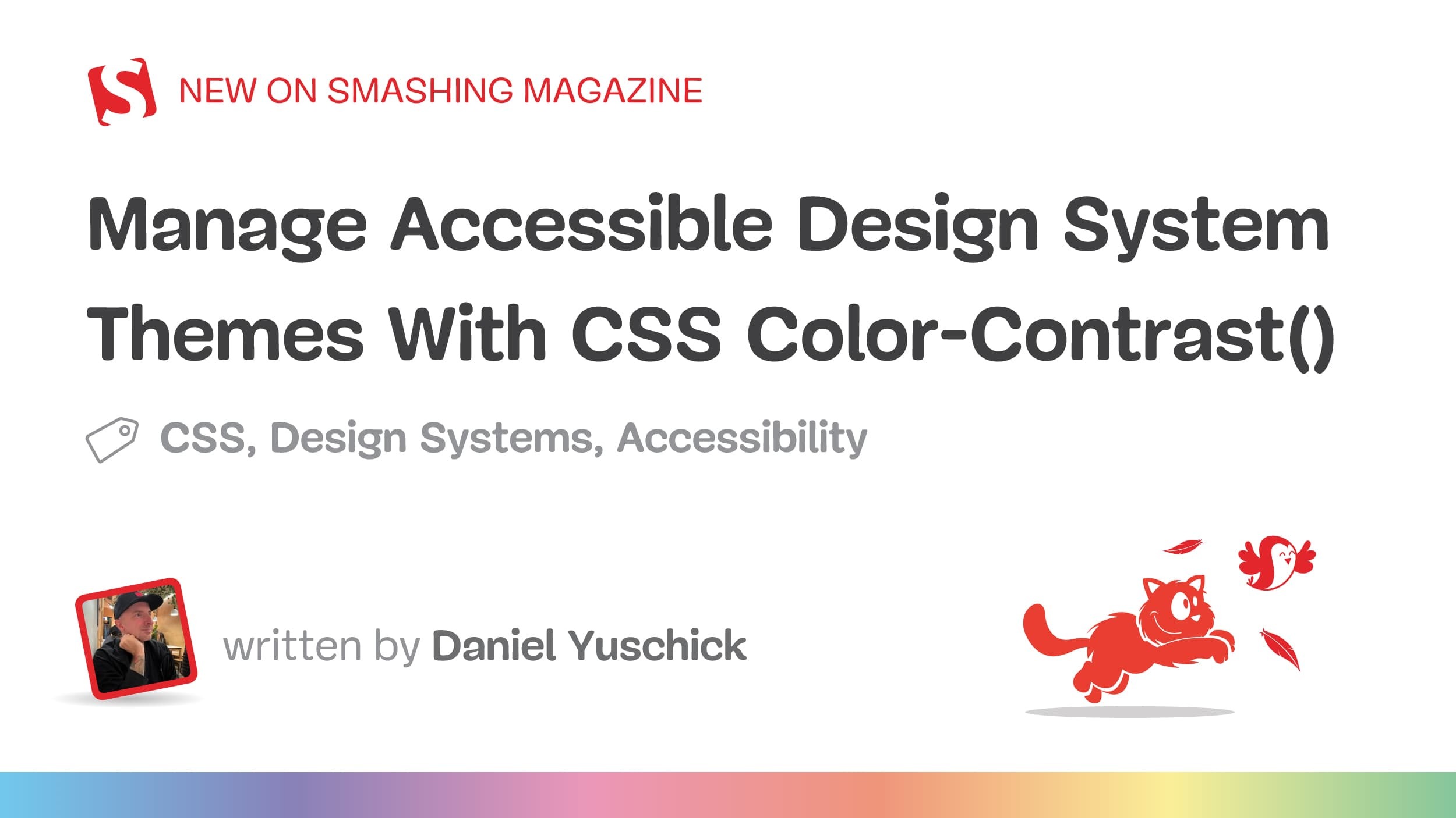 Manage accessible design system themes with css color contrast card v2